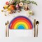 8 Count Rainbow Party Rainbow Shaped Paper Dessert Plates Colorful Birthday